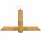 Ekena Millwork Eugene Rough Sawn Timber Gable Bracket, Western Red Cedar, 60"W x 32"H x 4"D x 6"F, 13/12 Pitch GBW060X32X0406EUG00RWR - alternate 1